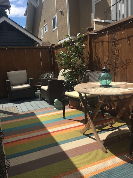 downstairs patio