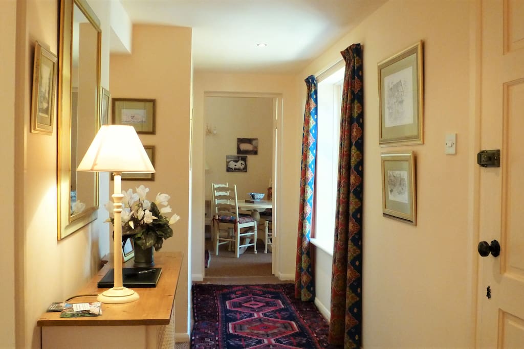 All of the rooms are accessed from the hall in this single storey cottage