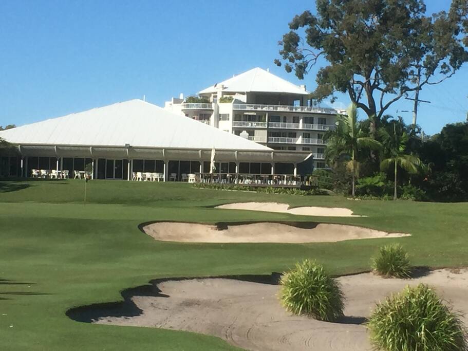 View down 18th fairway