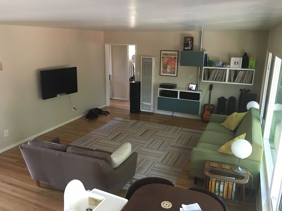 Large, light living room! Looks out on back yard