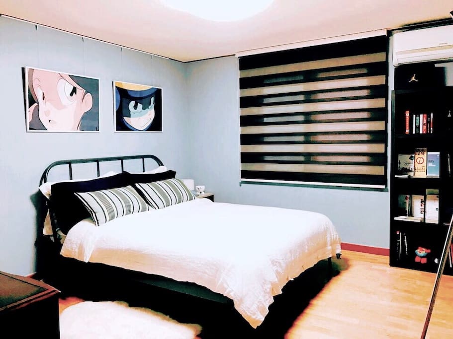 포근한 침구 / A타입
warm bedding / type A
Room1: double room with king size's bed