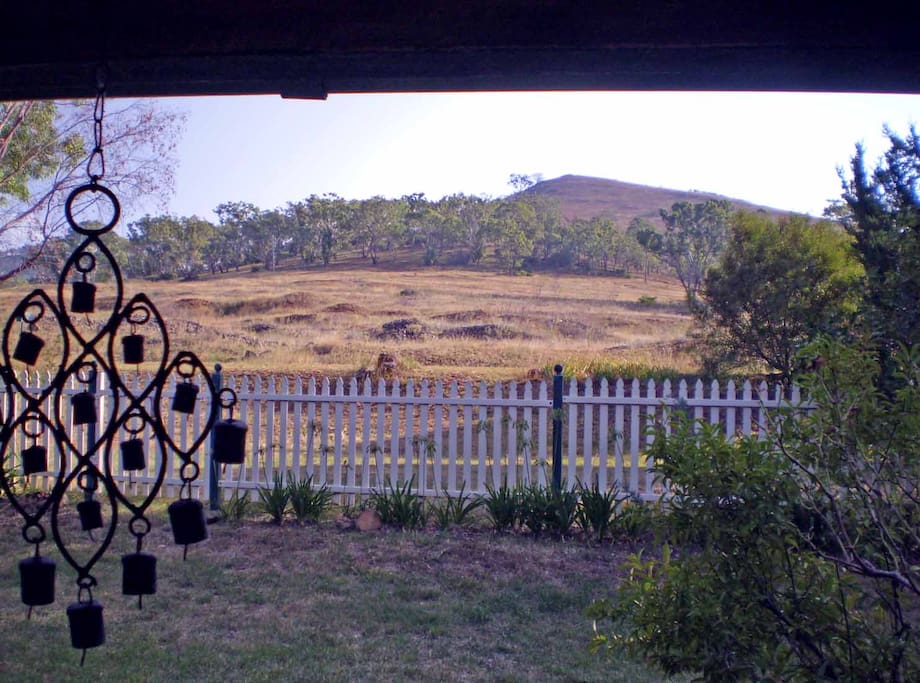 View from cottage of 'Nipple Mountain'