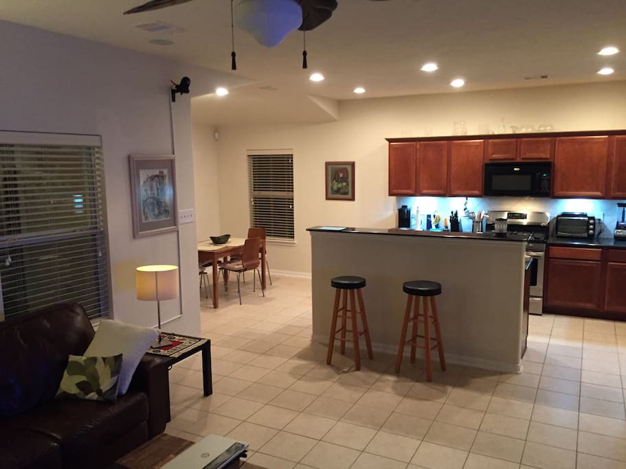 Kitchen Island (from Living Room)