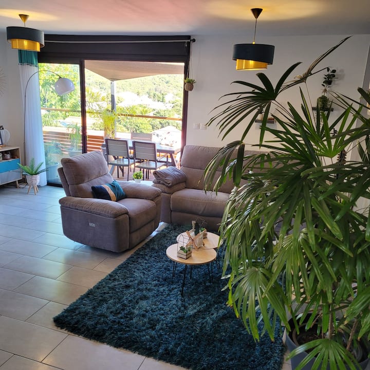 Charmante Maison Centre-ville, Vue Montagne - Réunion
