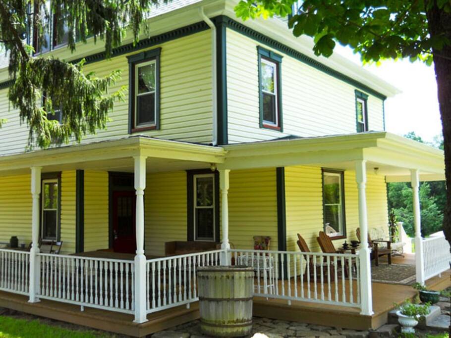 Large wraparound deck on 3 sides of this home!