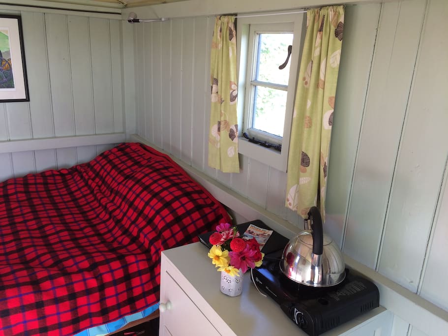 Inside of hut