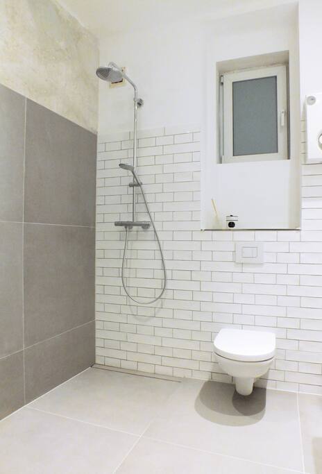 Newly built bathroom