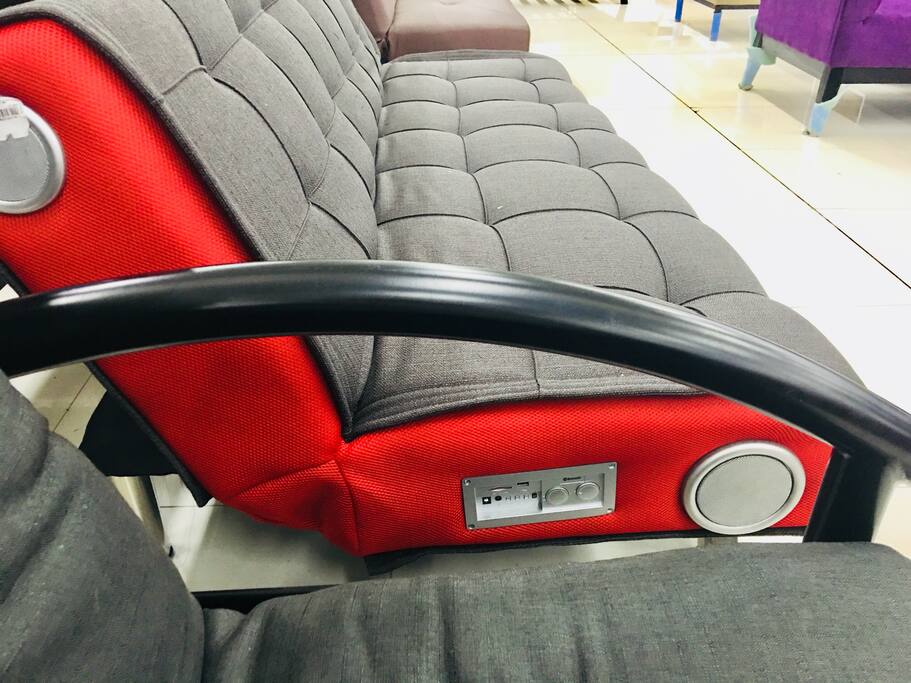 Double bed SOFA BED Equipped with bluetooth enable high bass speaker with micro sd / mmc slot and usb slot that you will surely enjoy