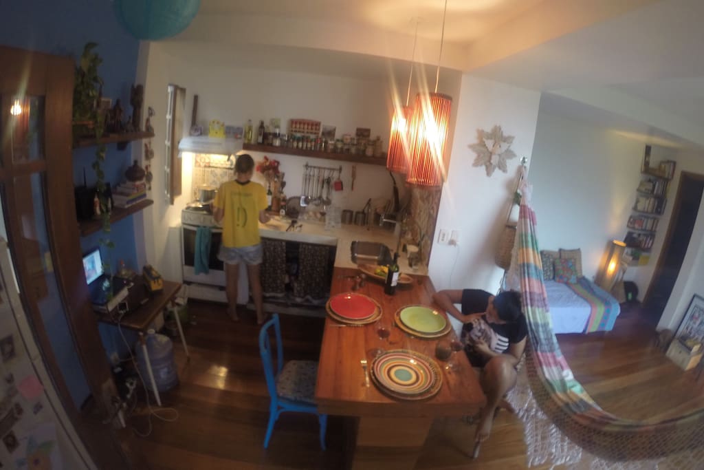 Kitchen + Living Room