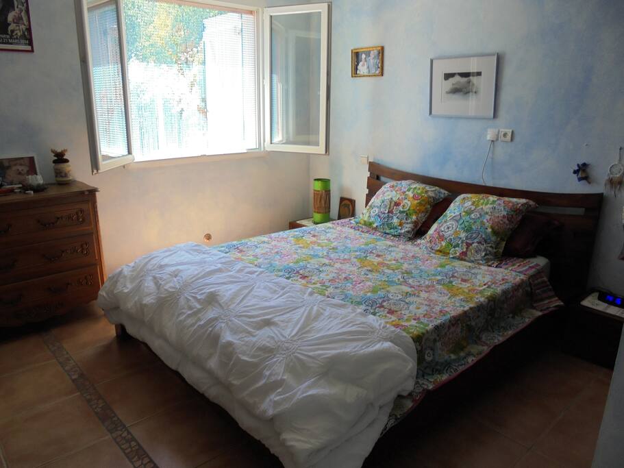 Chambre "Bleu" face Jardin et Montagne