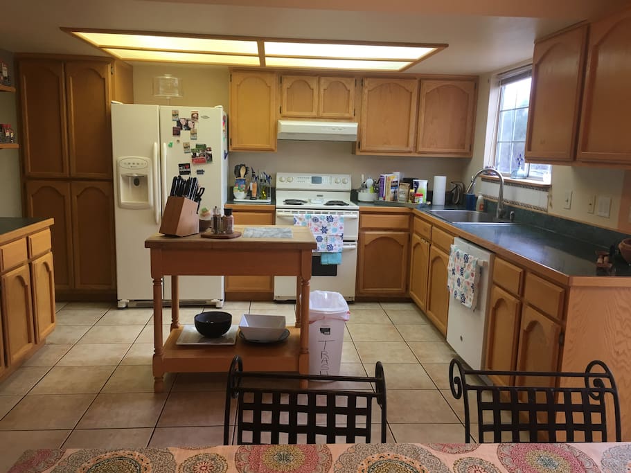 Large kitchen.