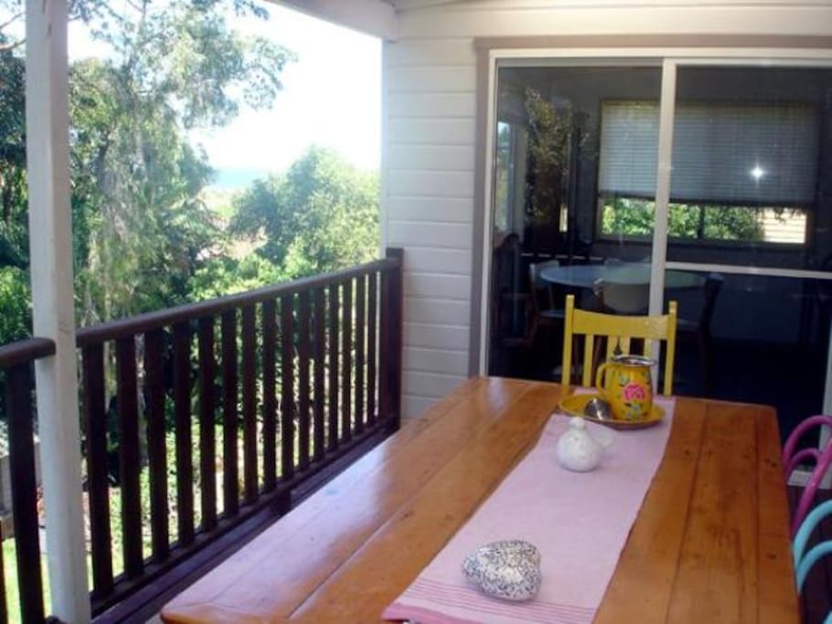 North facing deck