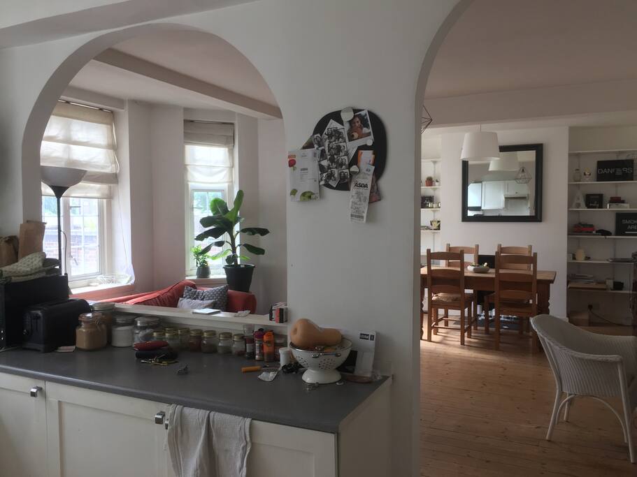 Kitchen window.