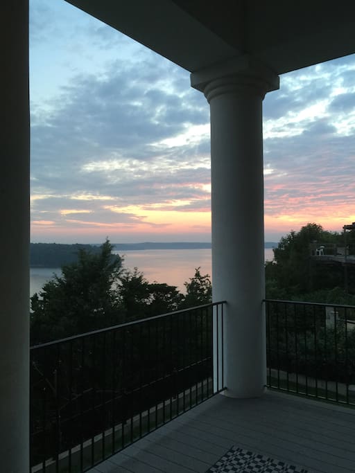 Sunset from upstairs porch