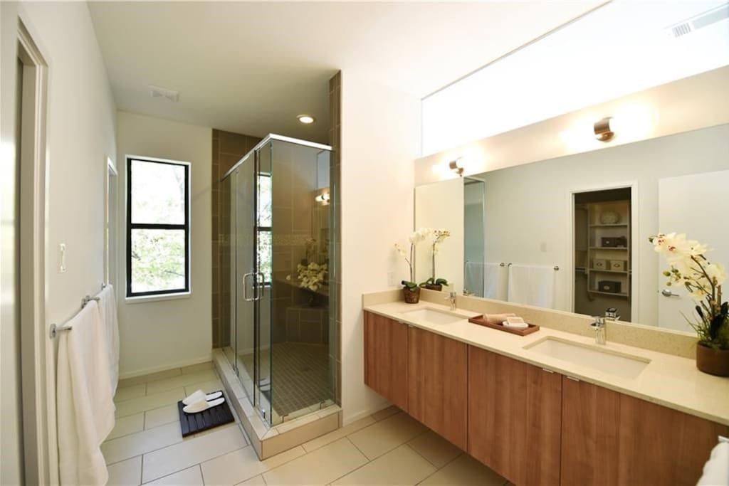 Private Ensuite with walk in shower, double vanity