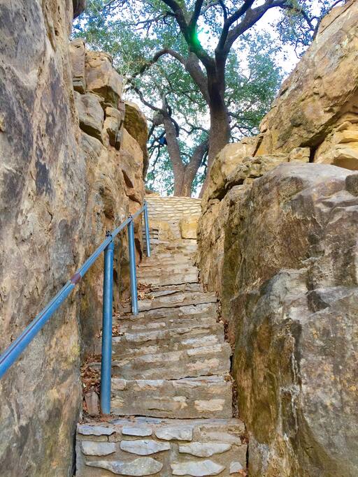The stairs to the river