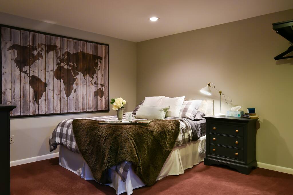 Cozy bedroom area