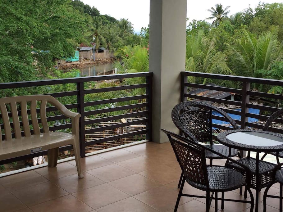 Enjoy your breakfast in this balcony.