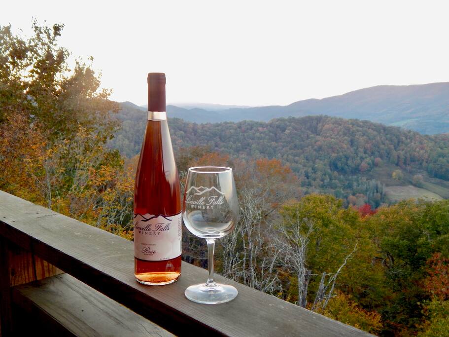 View of Beech Mountain. Make sure to check out the local wineries!