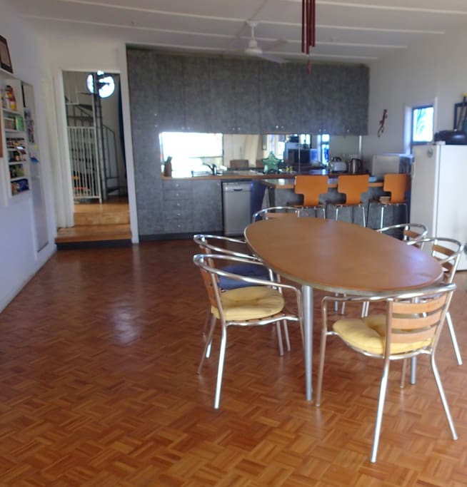 Open kitchen, living and lounge