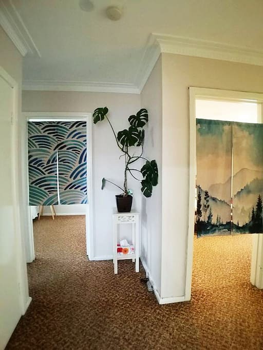 Japanese art door curtains