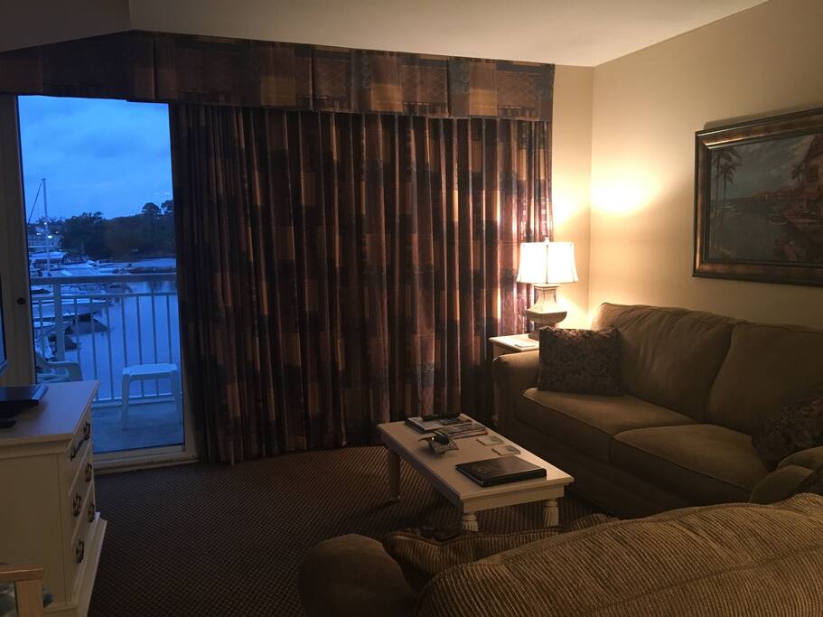 Sunset view from private balcony