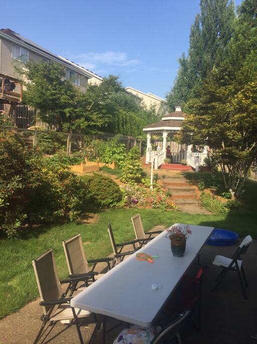 Unwind and relax in our gazebo with a fabulous cup of coffee!