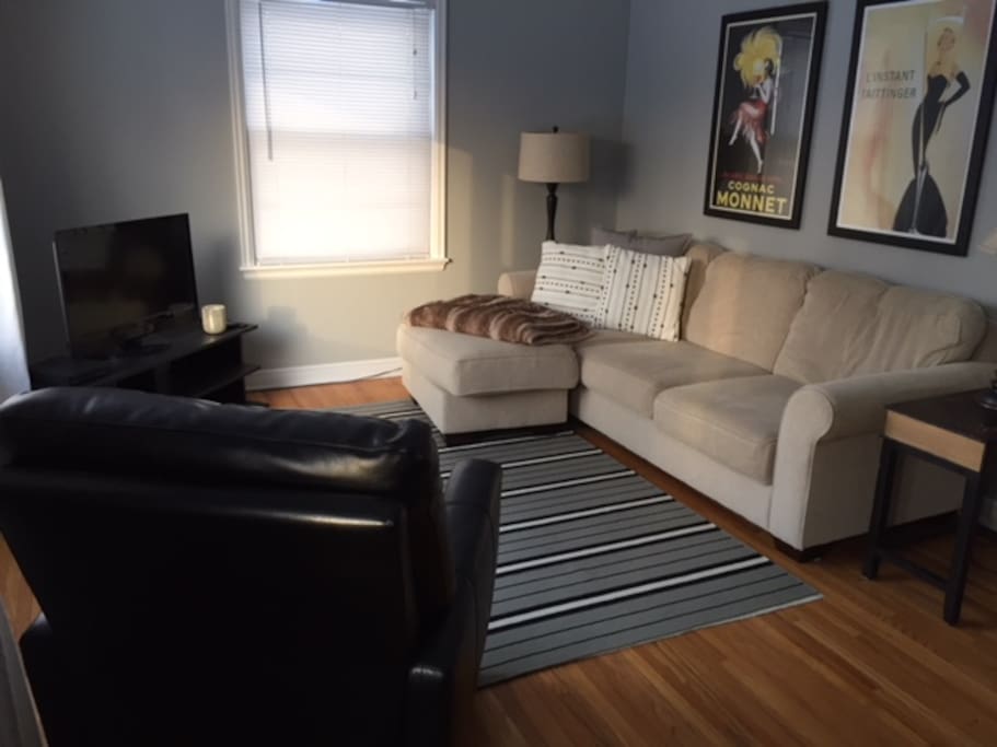 Main Level Living Room with 42 inch TV