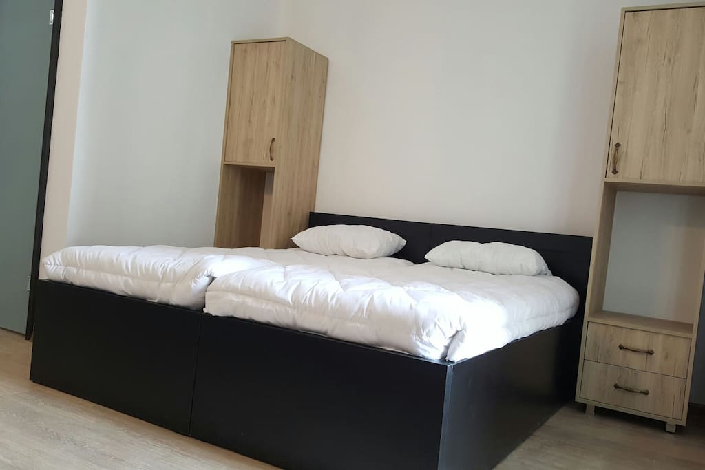 two single beds