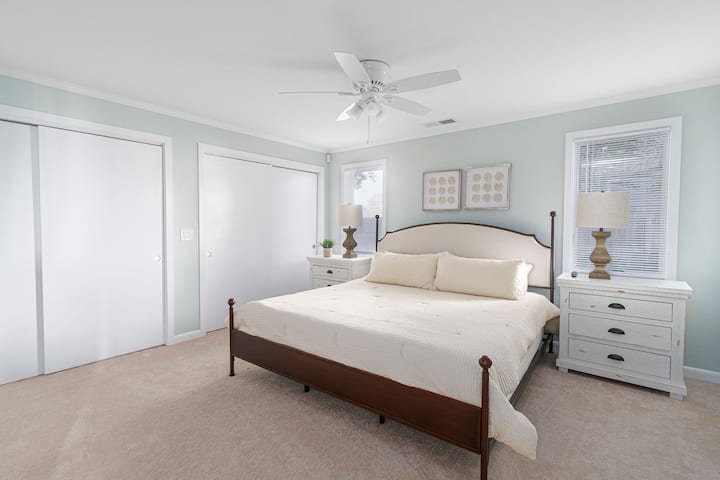 Bedroom #2, Master Bedroom with King bed and Jack and Jill bathroom.