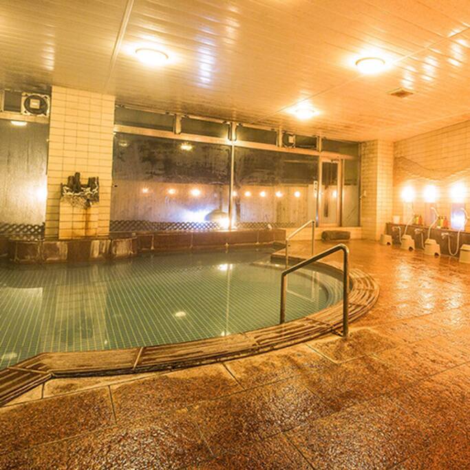 Try our Hot Spring Bath. It's so relaxing and free of charge for our guests. Men and women separated. We provide a sheet of paper how to bathe. Besides, our room has a private bathroom and a toilet.