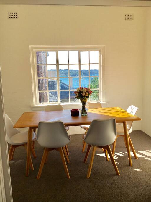 Dining Table with Water Views