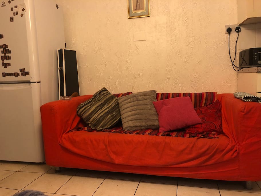 Sofa in the shared living room