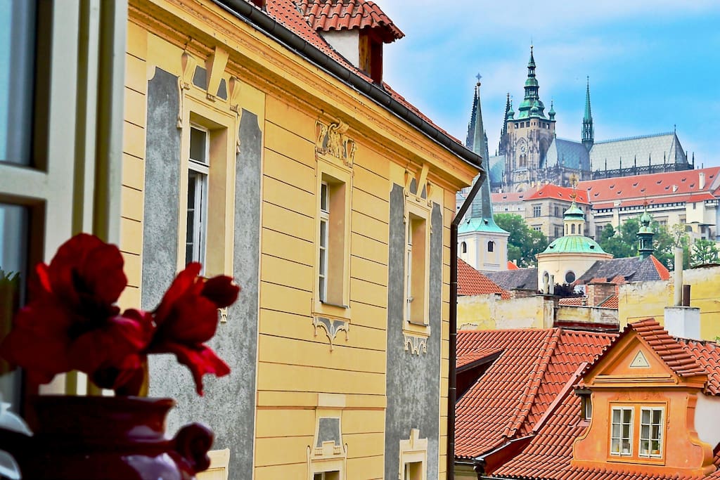 View from living room of Prague Castle.