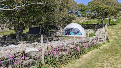 Top performing Airbnb: Geodesig Glamping dome with sea views. in Barmouth