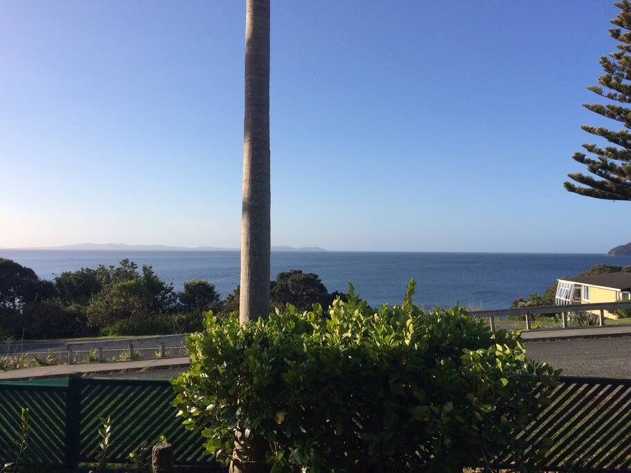 View from deck looking out to Doubtless Bay