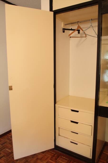 Plenty of closet space.