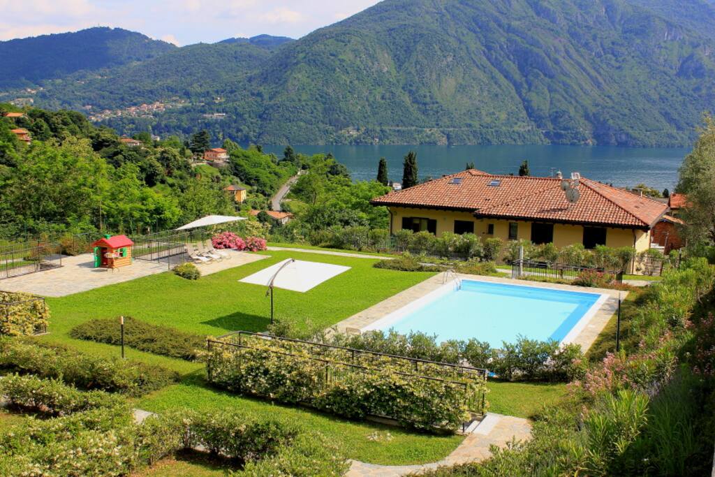 AERIAL VIEW OF SHARED POOL AND GARDEN
