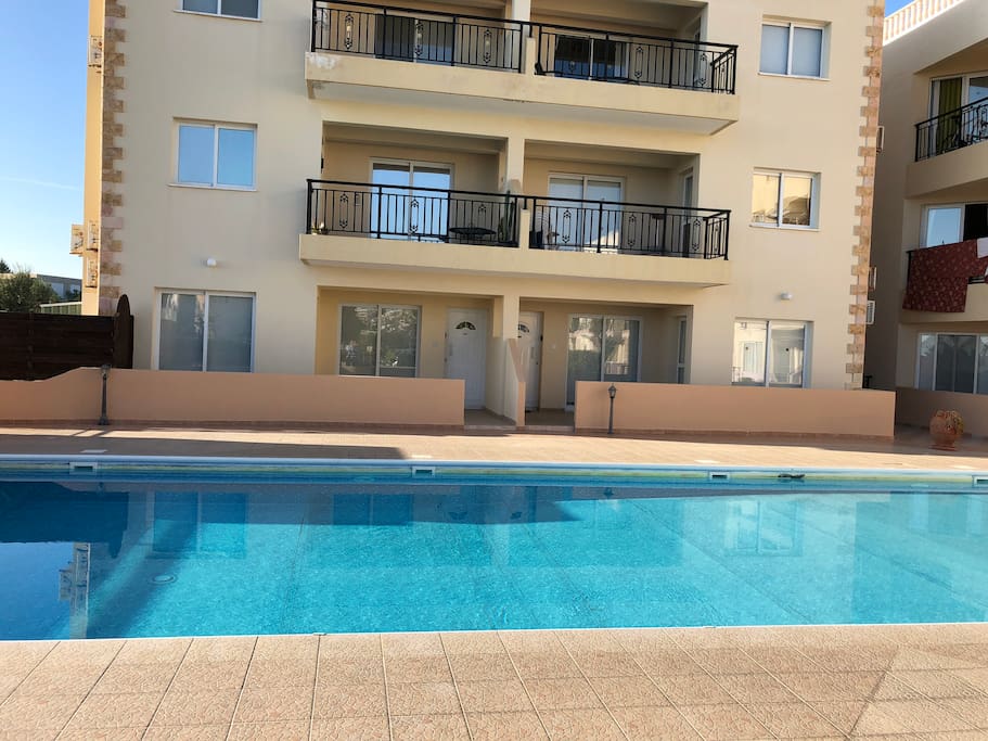 Large communal pool area