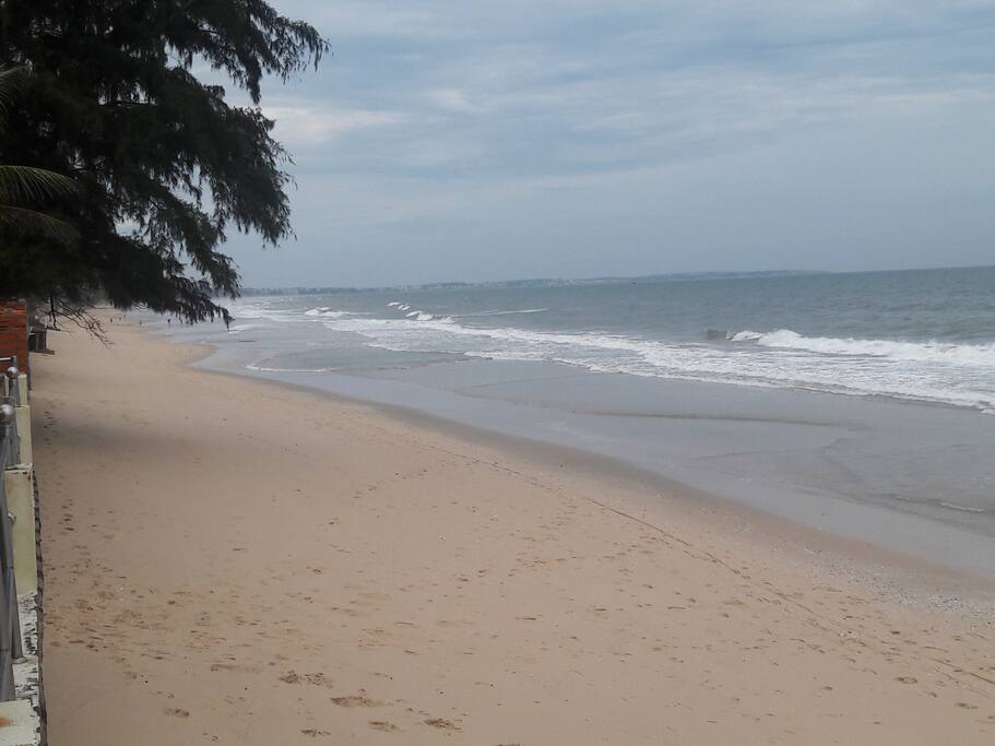 Beach at low tide