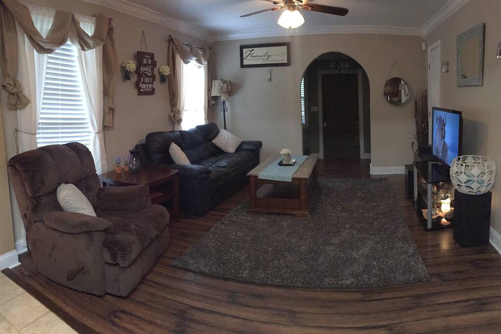 The living room area.