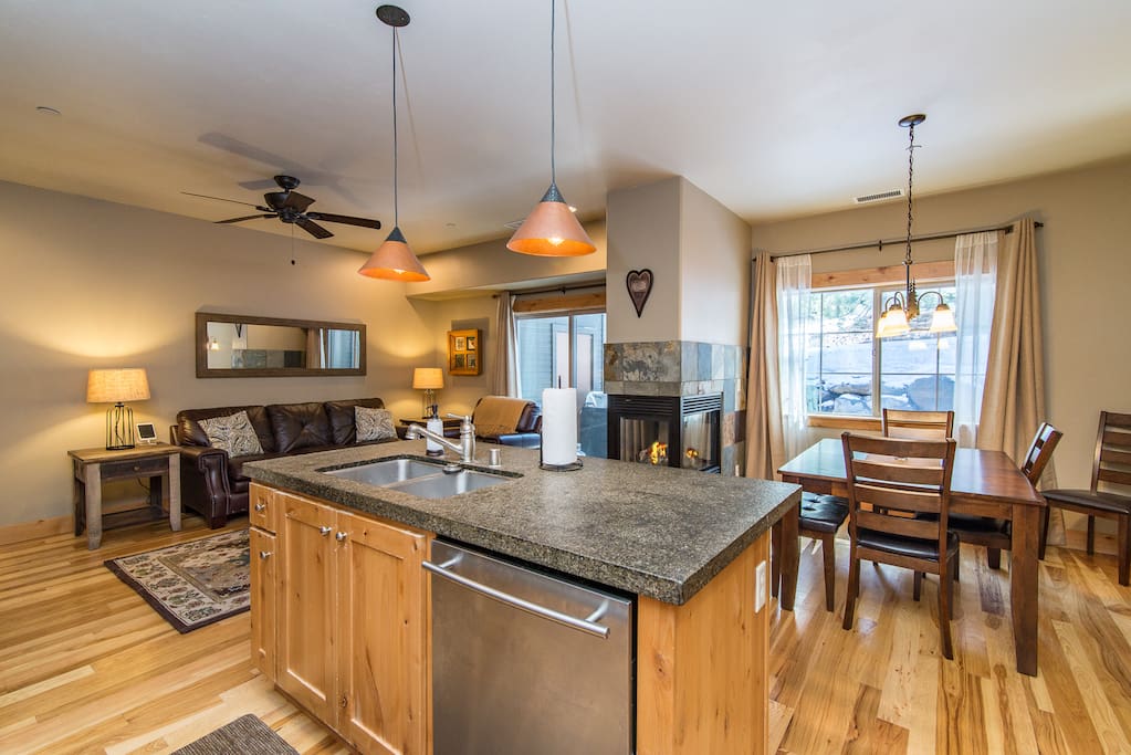 An open-concept design makes for a fabulous social space.