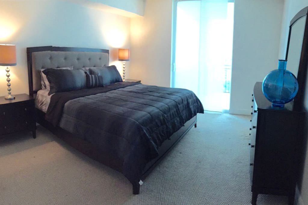 Master bedroom with King