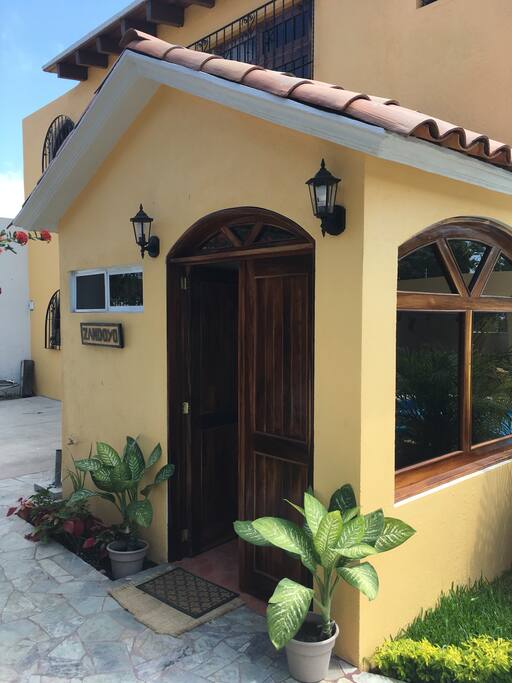 The front entrance.
