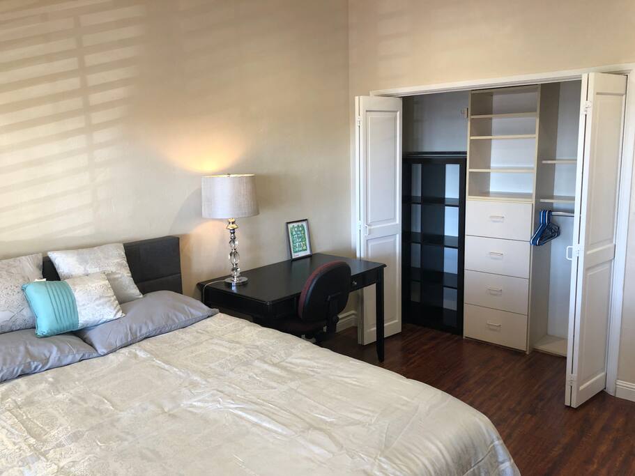 Large closet and work desk