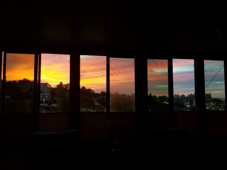 Sunrise View from the living room window