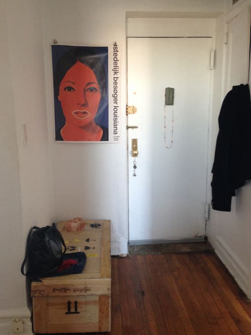 front door to the apartment (interior)