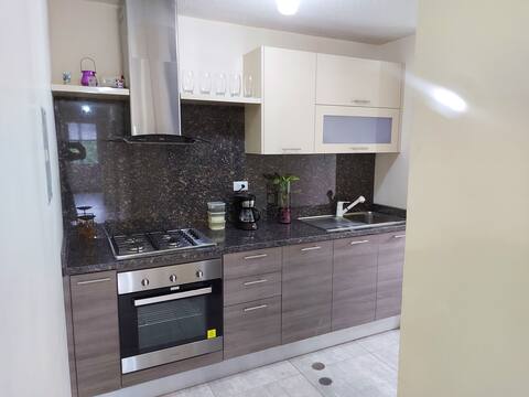 A nice furnished apartment with a forest view