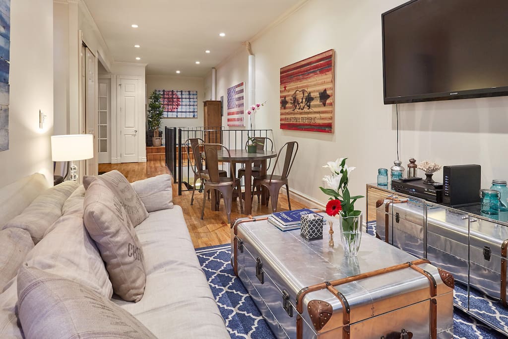 Living Room and Dining area.