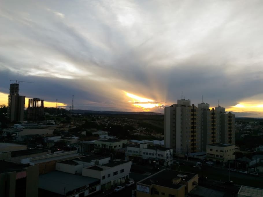 Vista pôr-do-sol